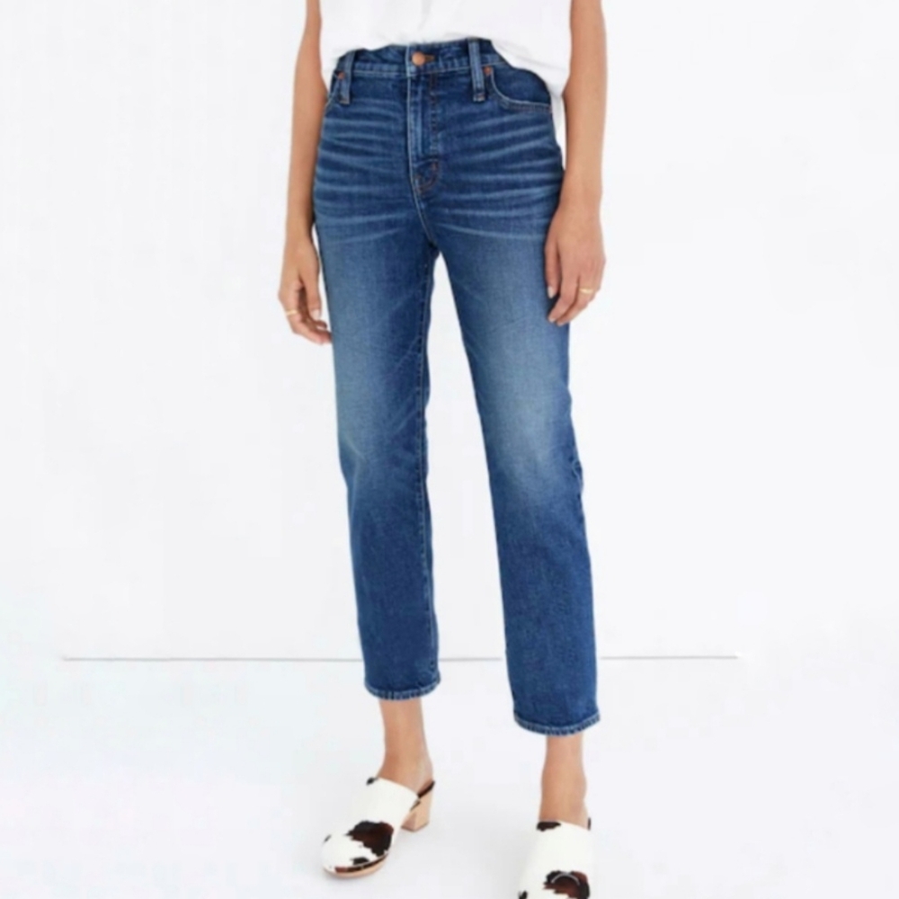 Madewell Straight Leg Cropped Jeans